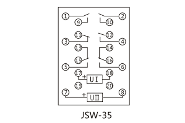 JSW-35接线图 JSW-35接线图